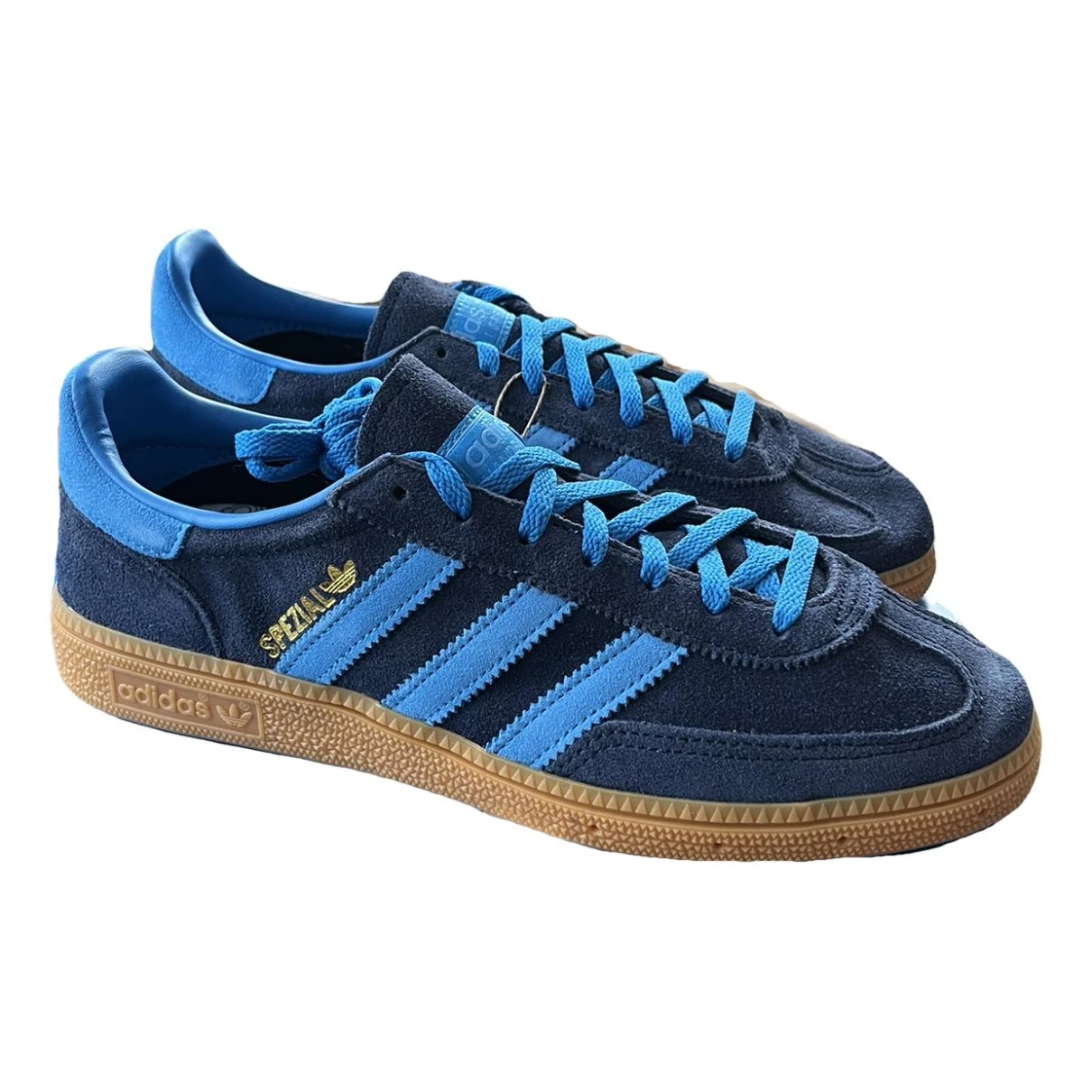 Pre-owned Adidas Originals Samba Trainers In Navy
