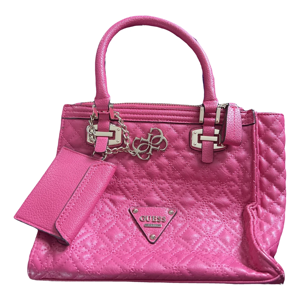 Pre-owned Guess Crossbody Bag In Pink