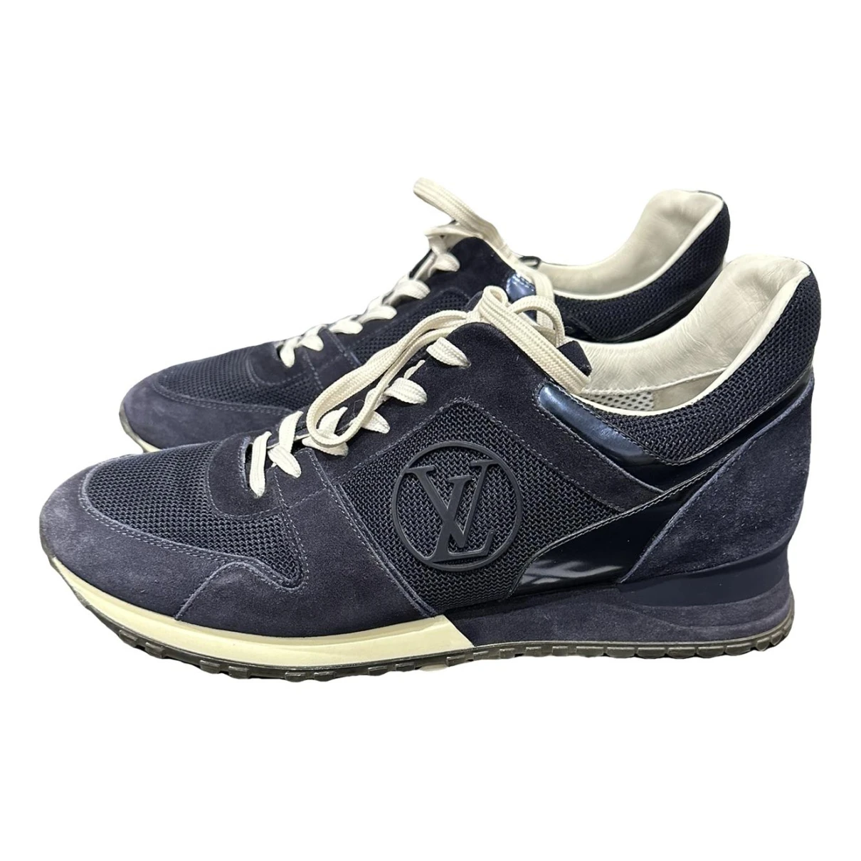 Pre-owned Louis Vuitton Run Away Trainers In Blue