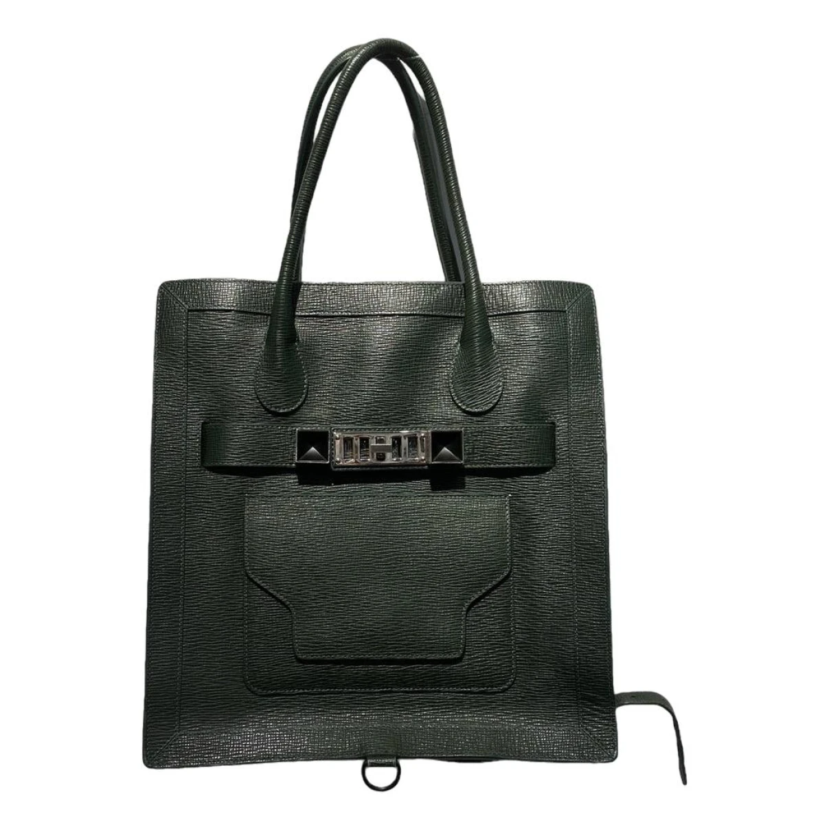Pre-owned Proenza Schouler Leather Tote In Green