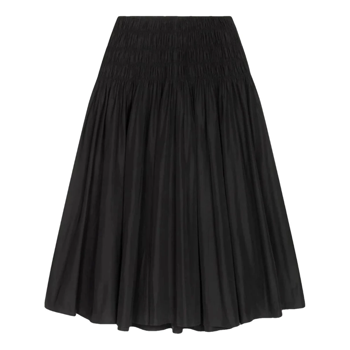 Pre-owned Maje Maxi Skirt In Black
