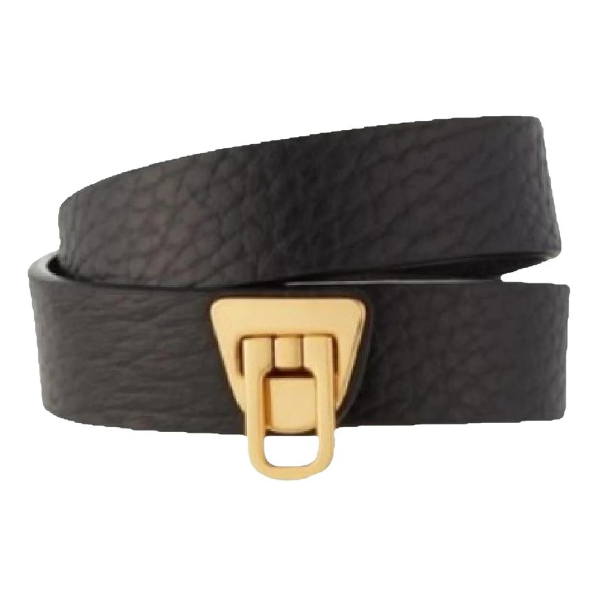 Pre-owned Coccinelle Leather Bracelet In Black