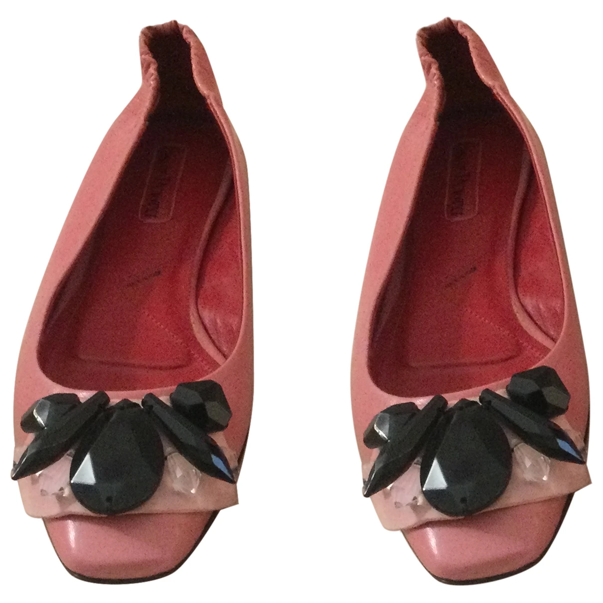 Pre-owned Cesare Paciotti Leather Ballet Flats In Pink