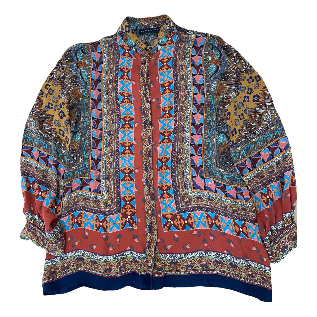 Pre-owned Etro Silk Blouse In Multicolour