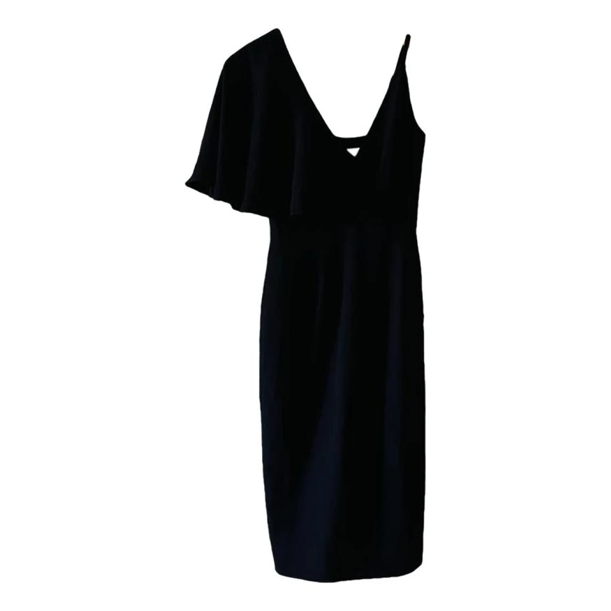 Pre-owned Dress The Population Mid-length Dress In Black
