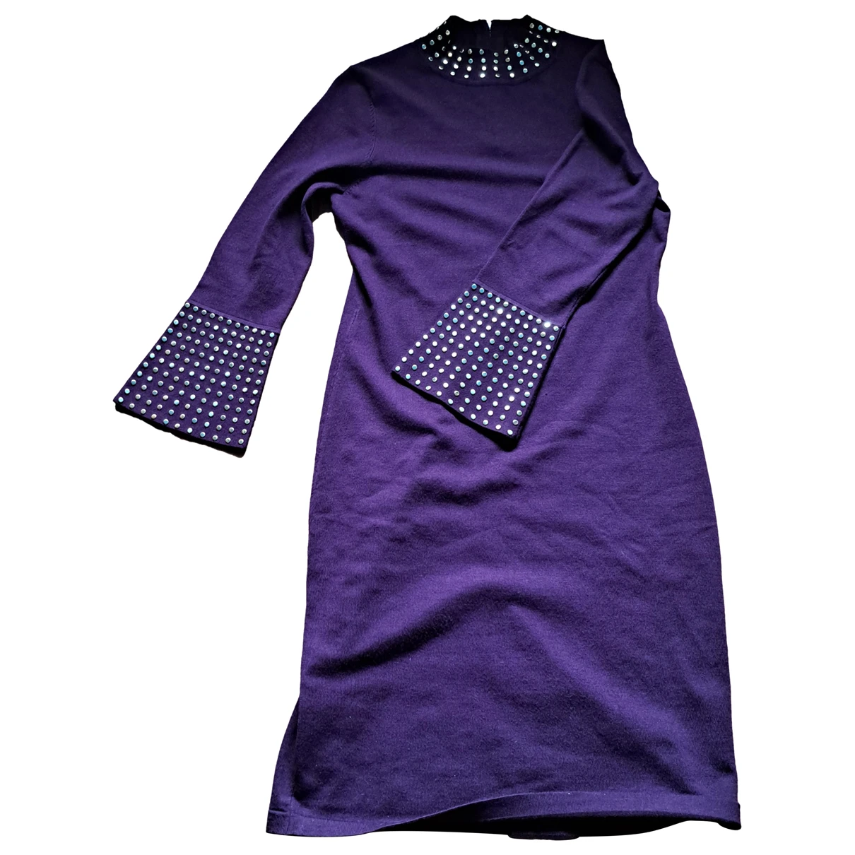 Pre-owned Calvin Klein Mid-length Dress In Purple