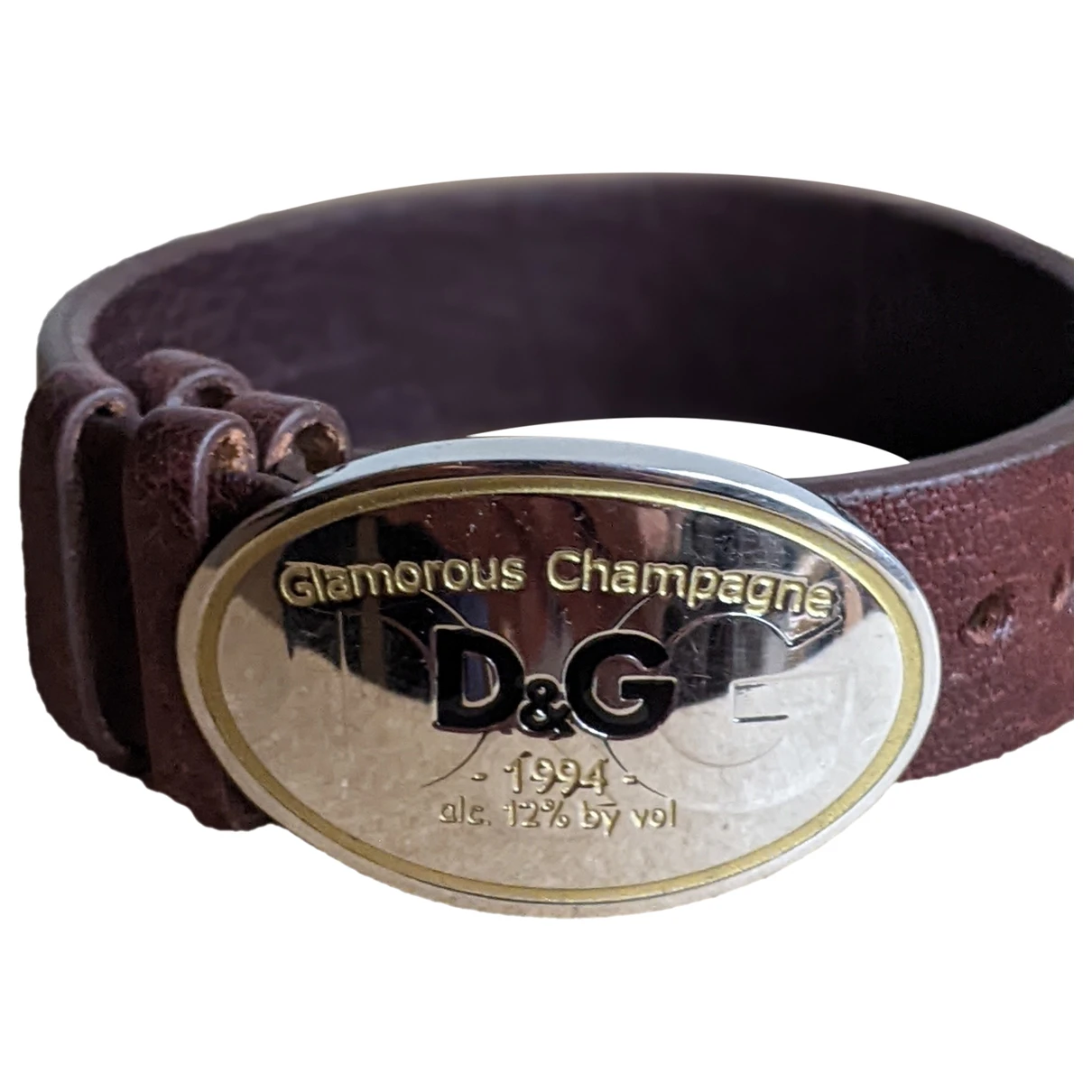 Pre-owned Dolce & Gabbana Leather Bracelet In Brown