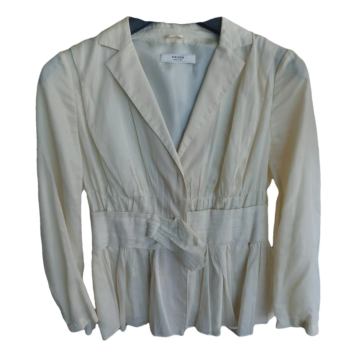 Pre-owned Prada Short Vest In Beige