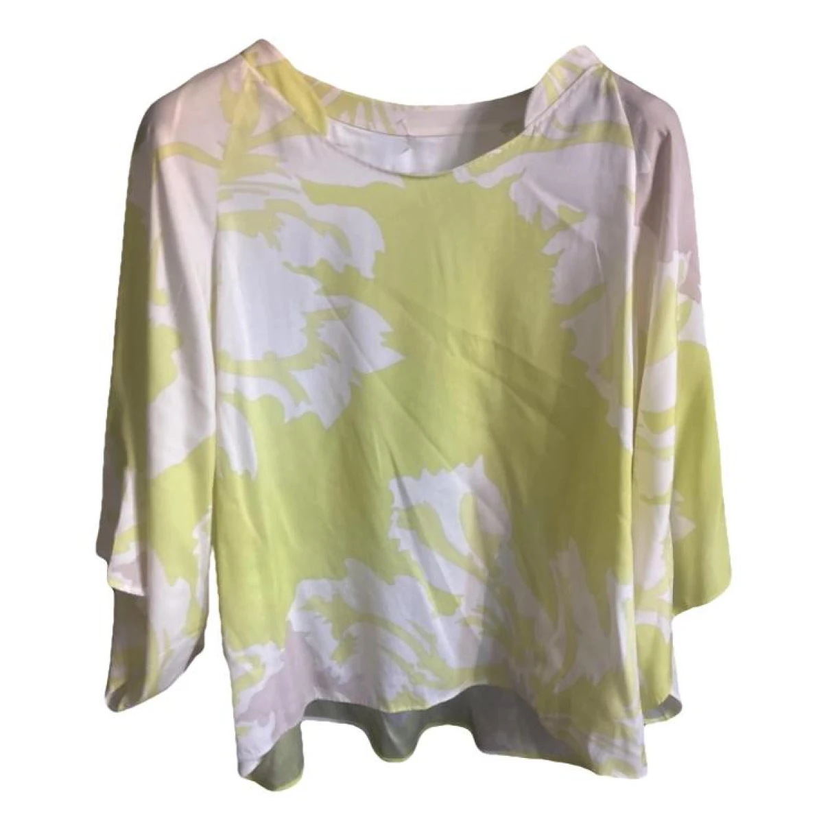 Pre-owned Marc Cain Silk Blouse In Green