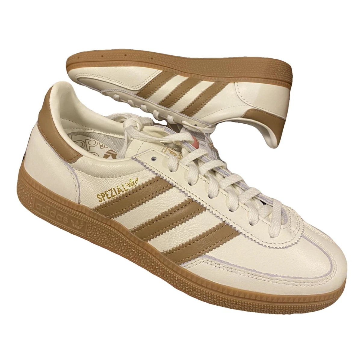 Pre-owned Adidas Originals Cloth Trainers In Gold