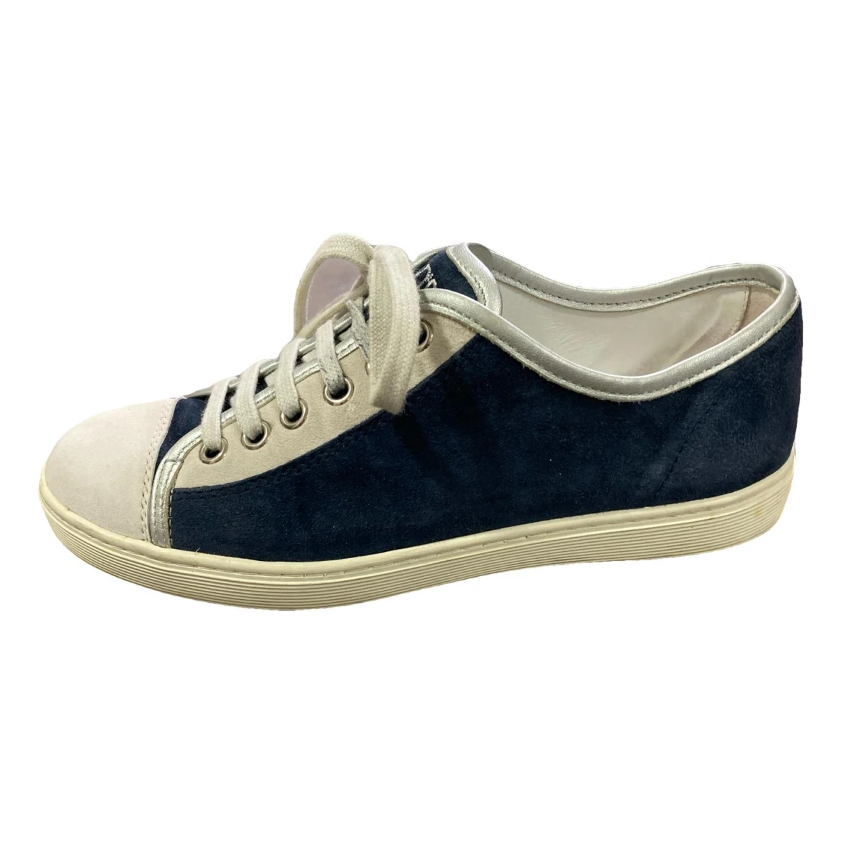 Pre-owned Tod's Leather Trainers In Blue