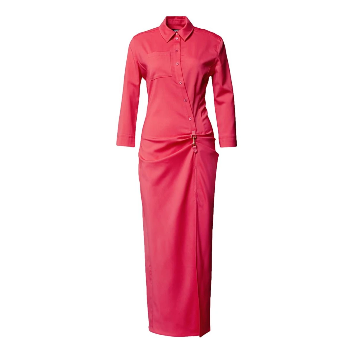 Pre-owned Jacquemus Wool Dress In Pink