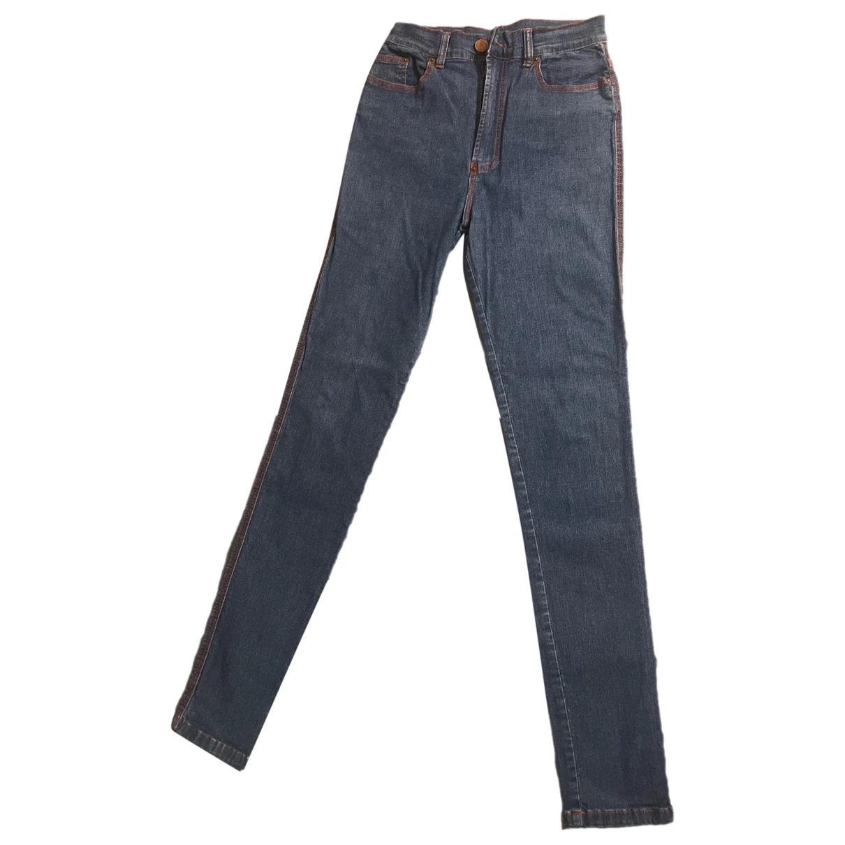 Pre-owned Jean Paul Gaultier Slim Jeans In Blue