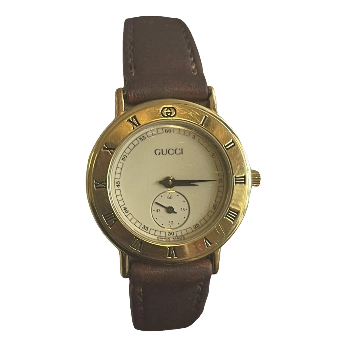 Pre-owned Gucci Watch In Brown