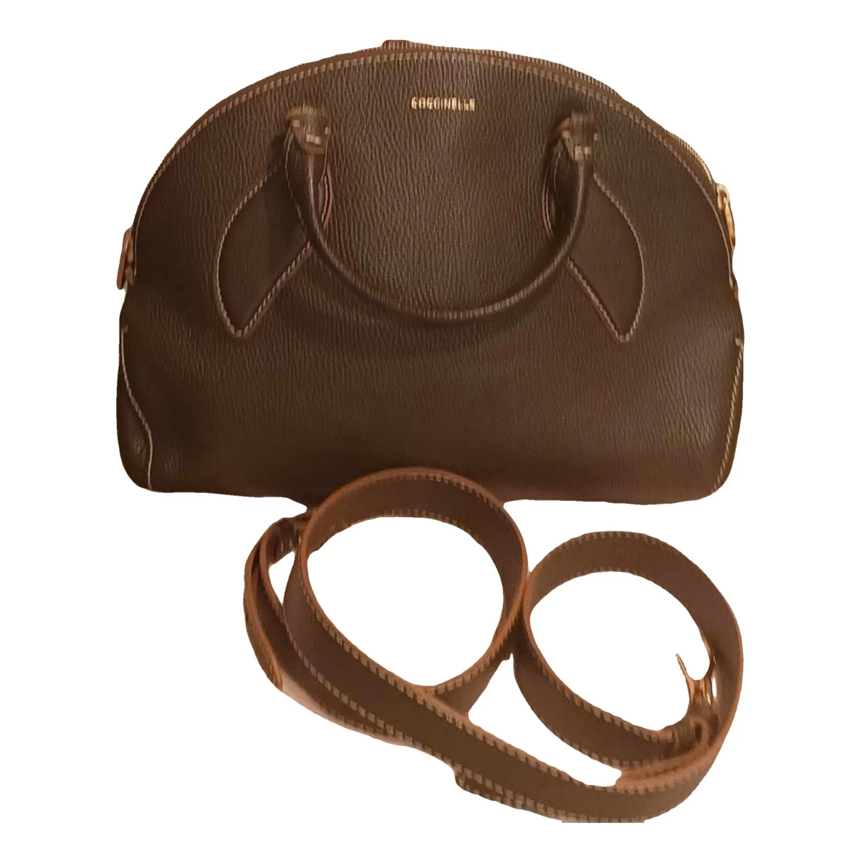 Pre-owned Coccinelle Leather Crossbody Bag In Brown
