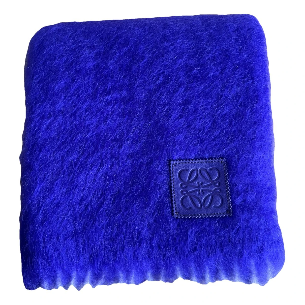 Pre-owned Loewe Wool Scarf In Purple