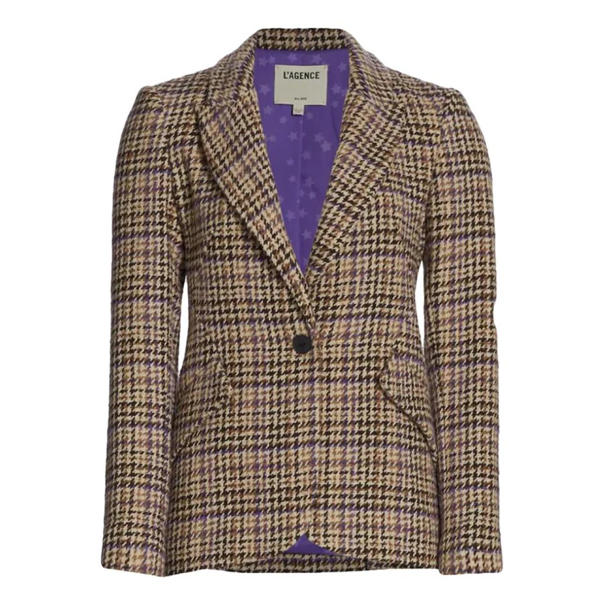 Pre-owned L Agence Wool Blazer In Multicolour