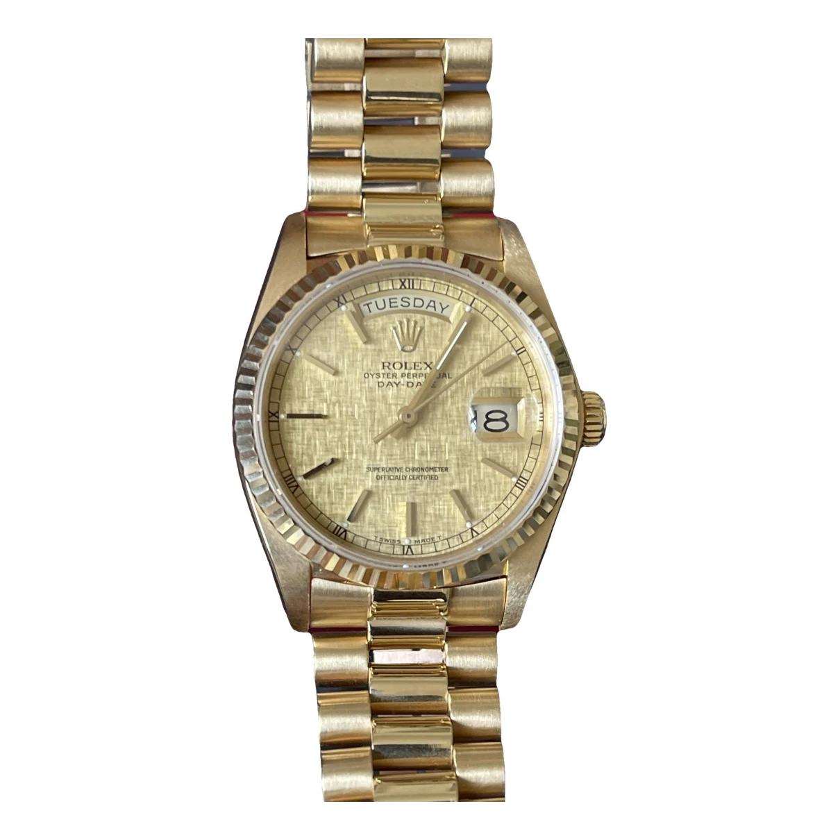 Pre-owned Rolex Day-date 36mm Yellow Gold Watch