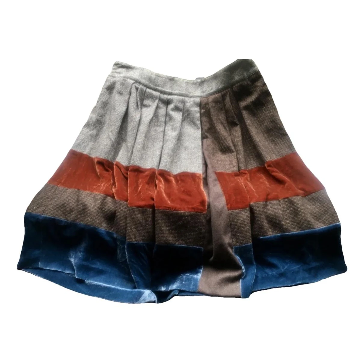 Pre-owned Etro Velvet Mid-length Skirt In Multicolour