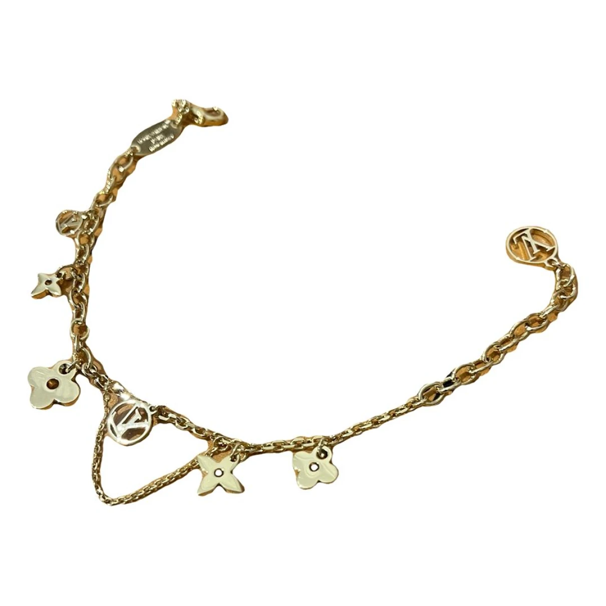 Pre-owned Louis Vuitton Blooming Bracelet In Gold