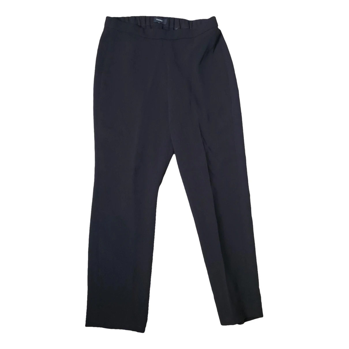Pre-owned Theory Carot Pants In Black