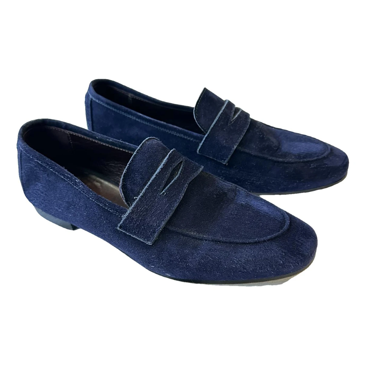 Pre-owned Bougeotte Flats In Blue