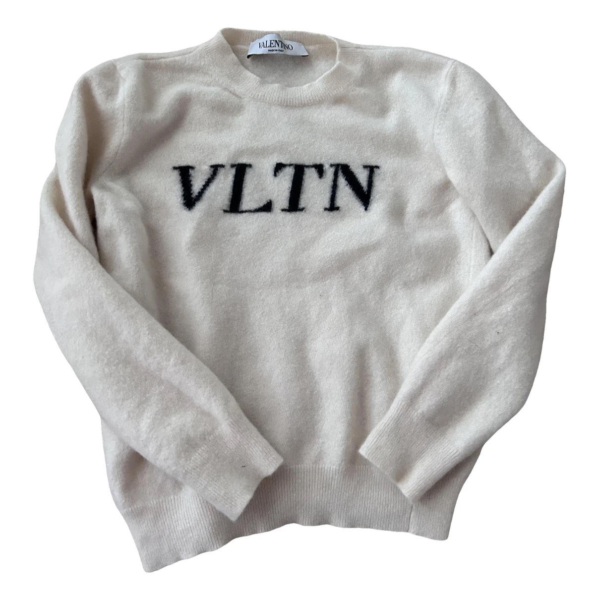 Pre-owned Valentino Vltn Cashmere Shirt In White