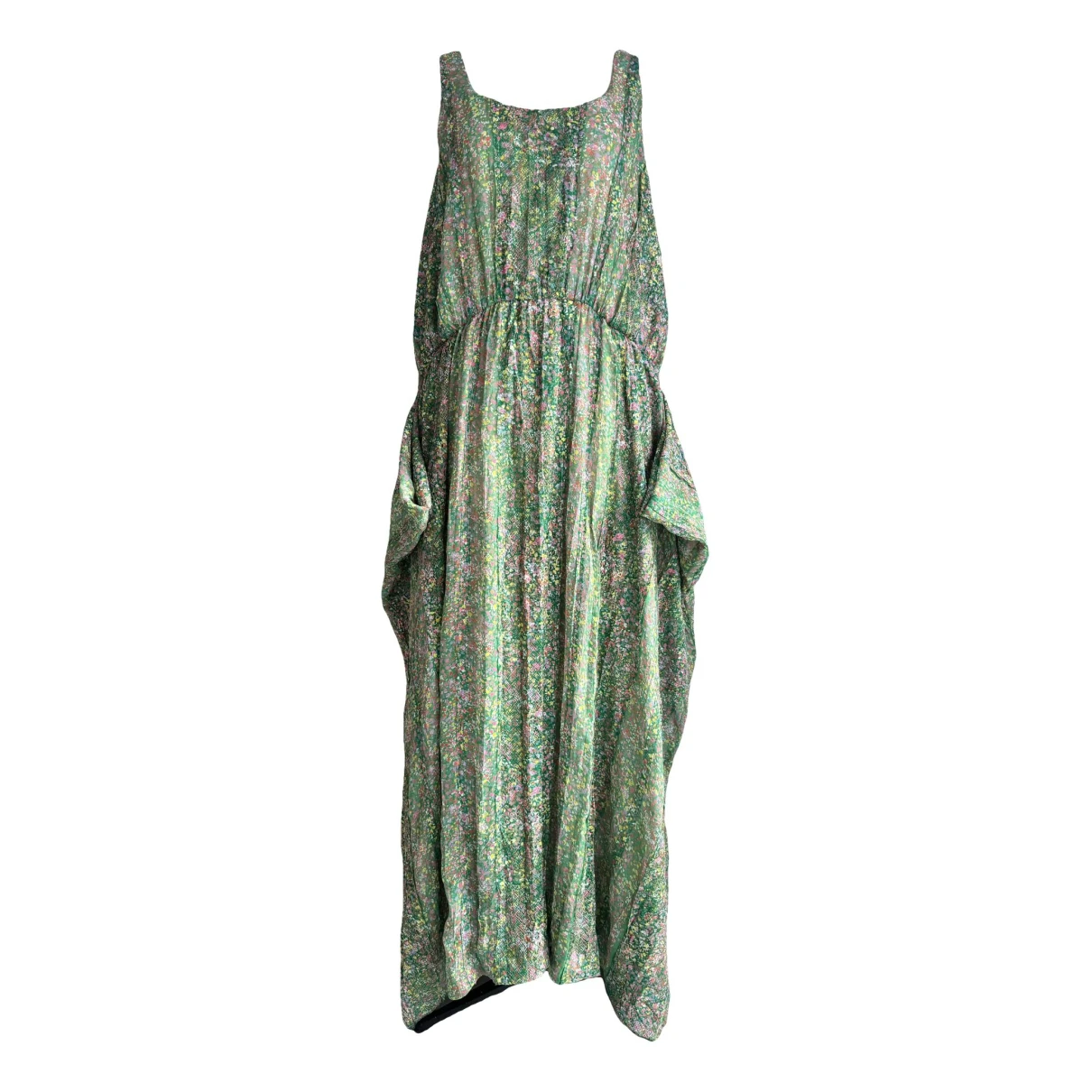 Pre-owned Thakoon Silk Maxi Dress In Green