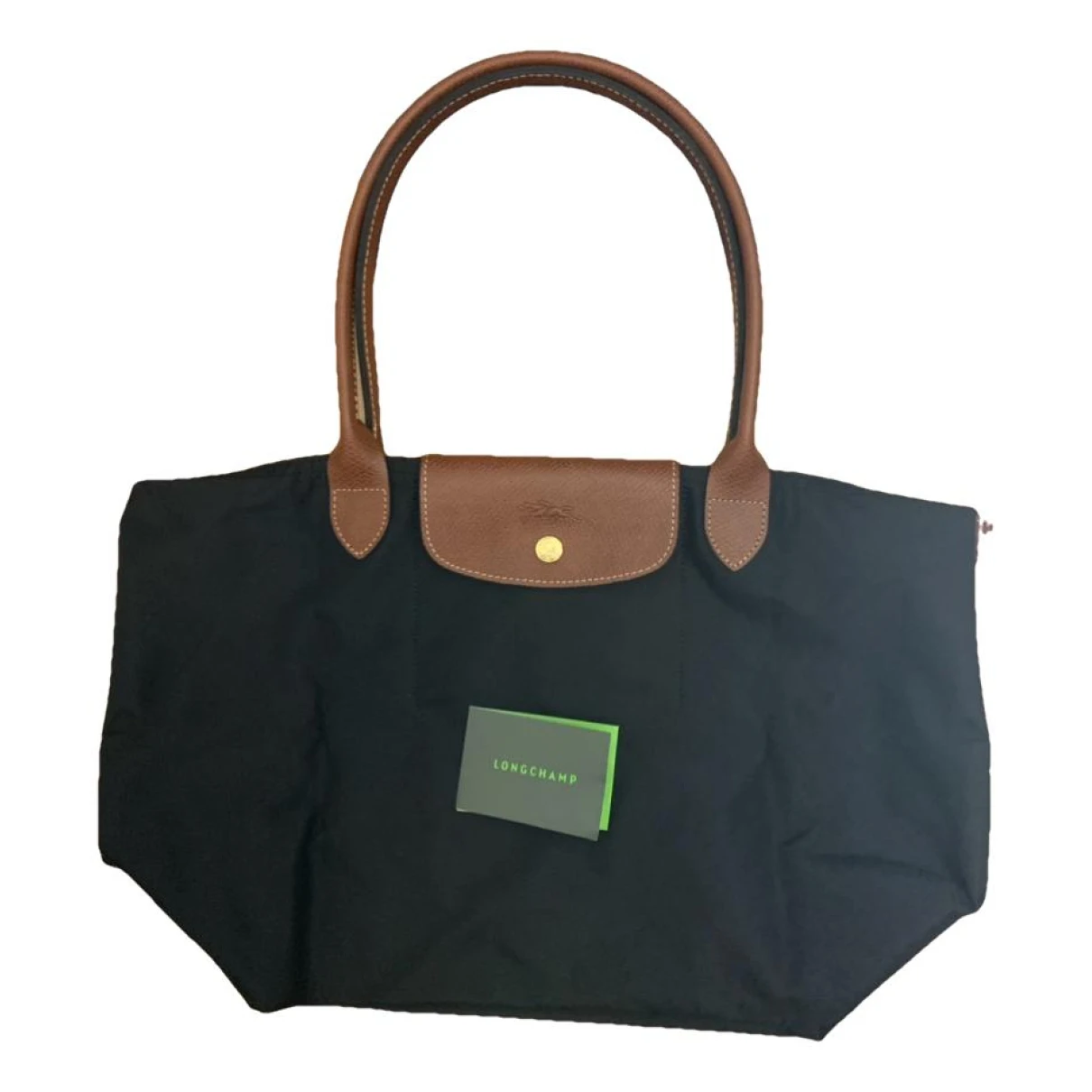 Pre-owned Longchamp Pliage Tote In Black