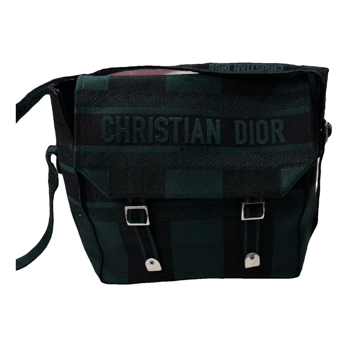 Pre-owned Dior Camp Crossbody Bag In Green