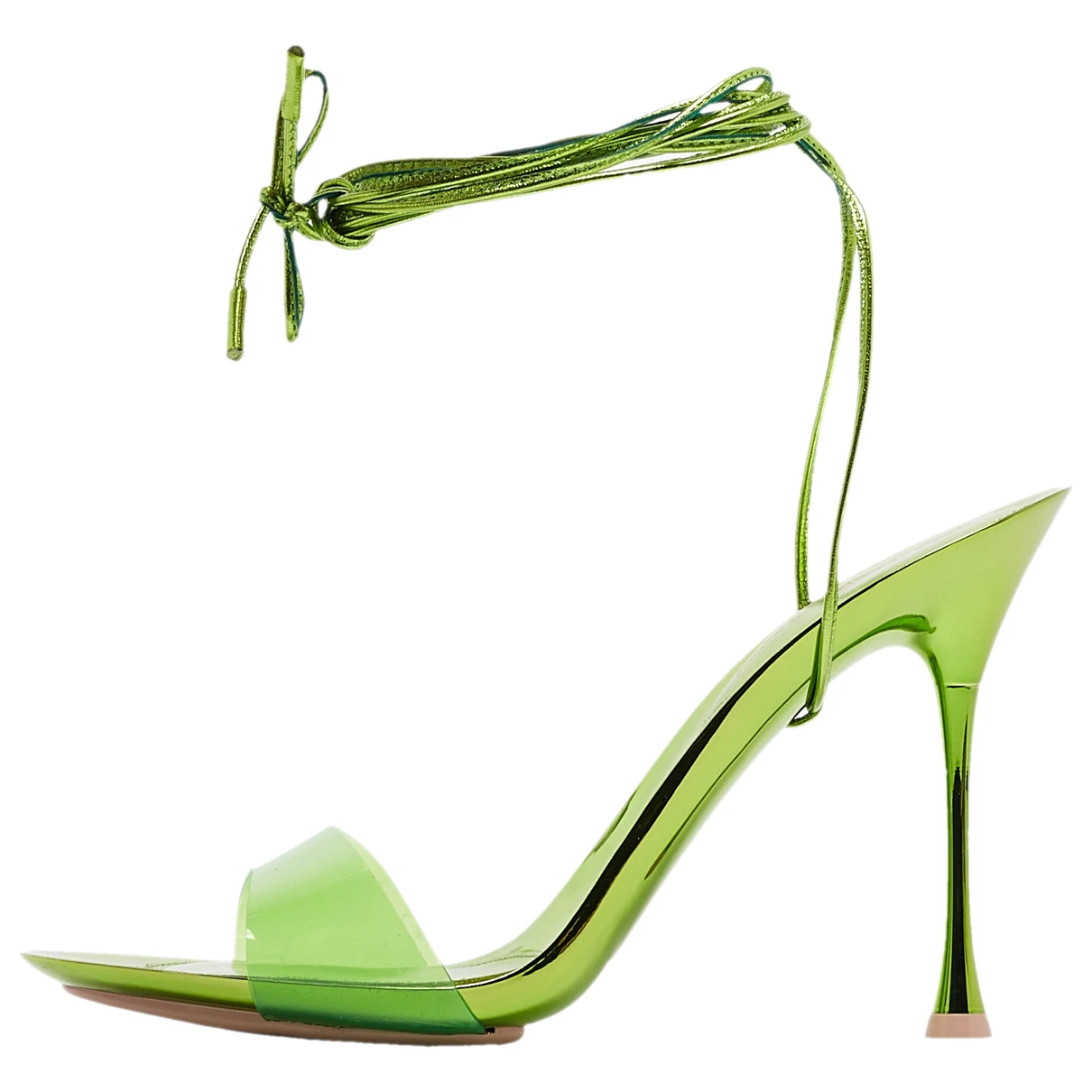 Pre-owned Gianvito Rossi Leather Sandal In Green