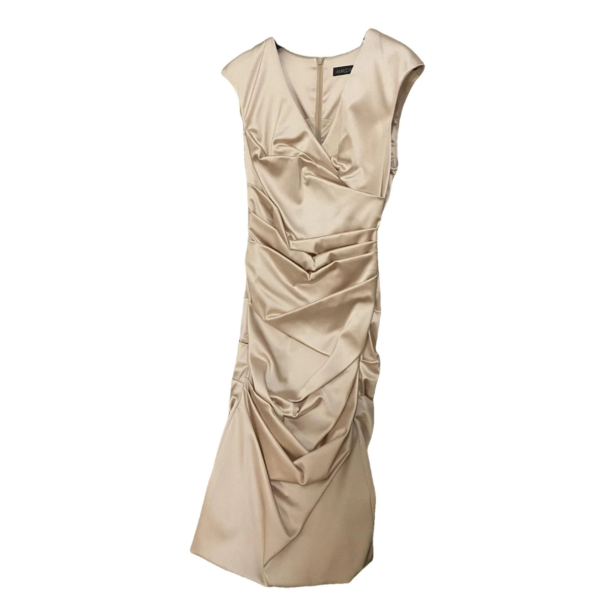 Pre-owned Marc Cain Mid-length Dress In Metallic