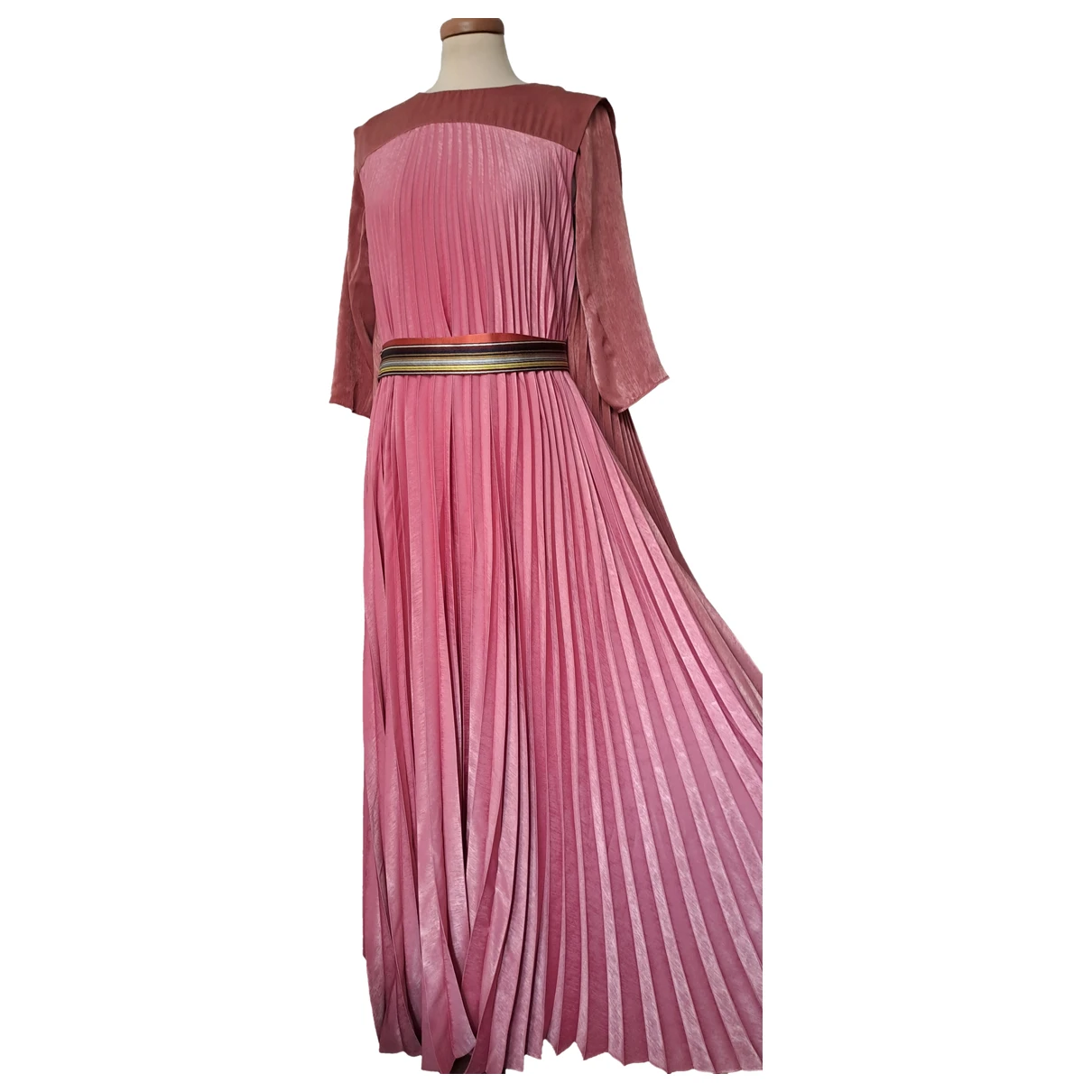 Pre-owned Marina Rinaldi Maxi Dress In Pink