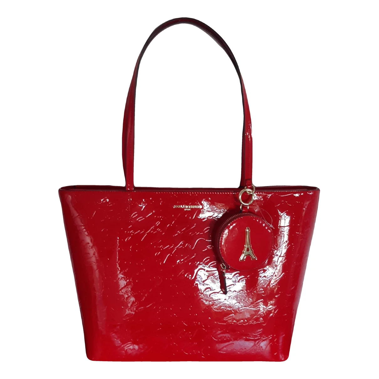 Pre-owned Karl Lagerfeld Tote In Red