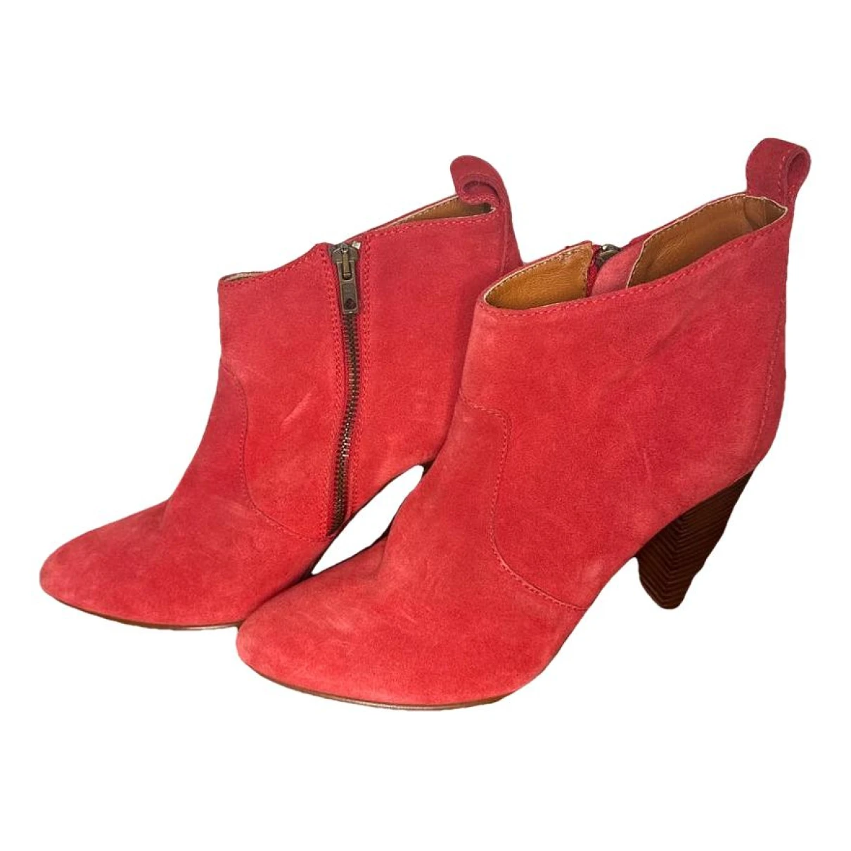 Pre-owned Madewell Boots In Red