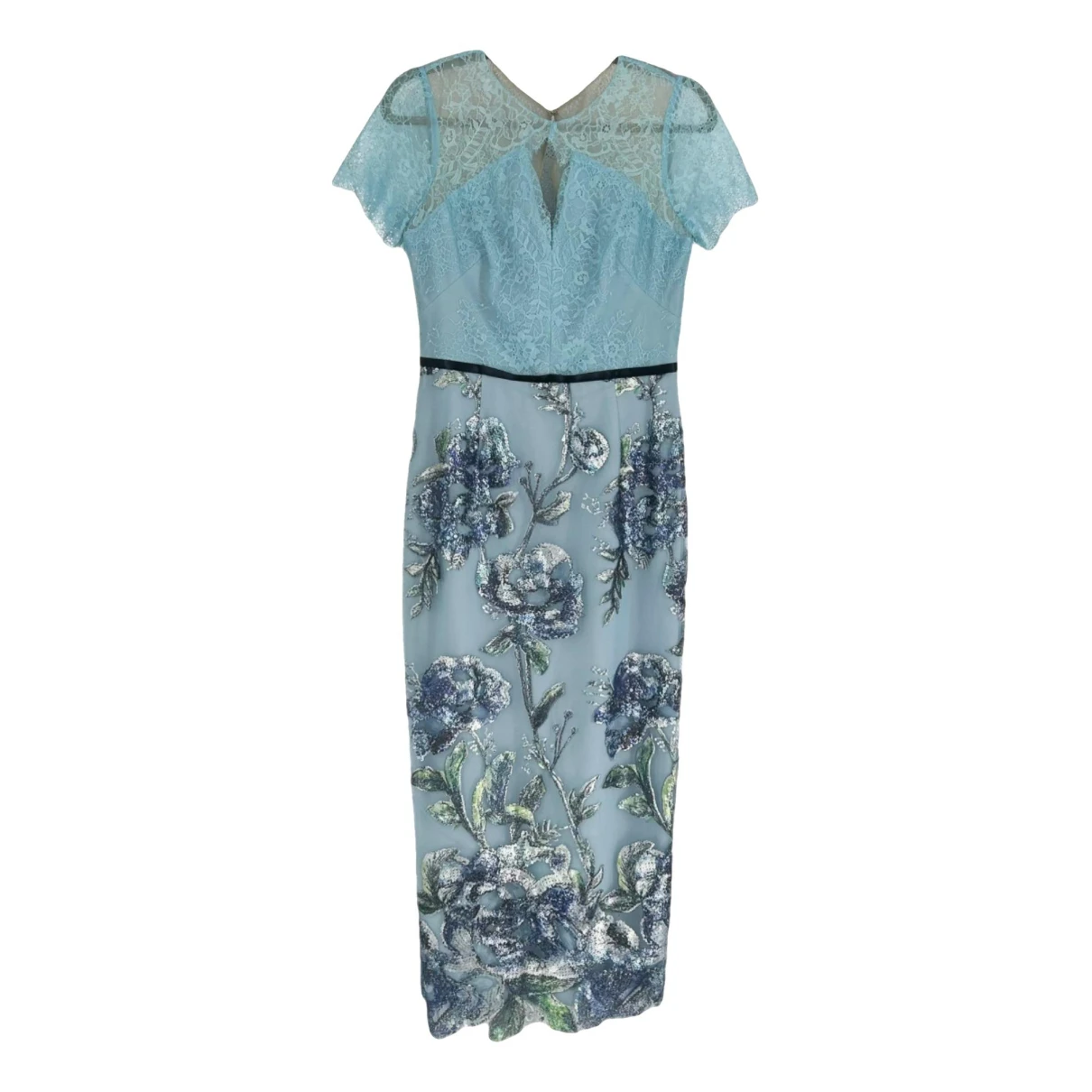 Pre-owned Marchesa Notte Mid-length Dress In Blue