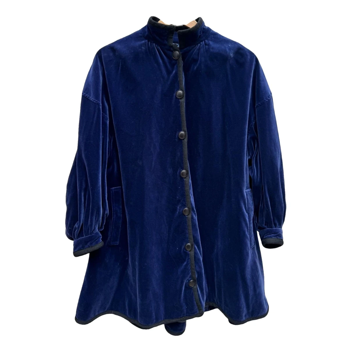 Pre-owned Saint Laurent Coat In Blue