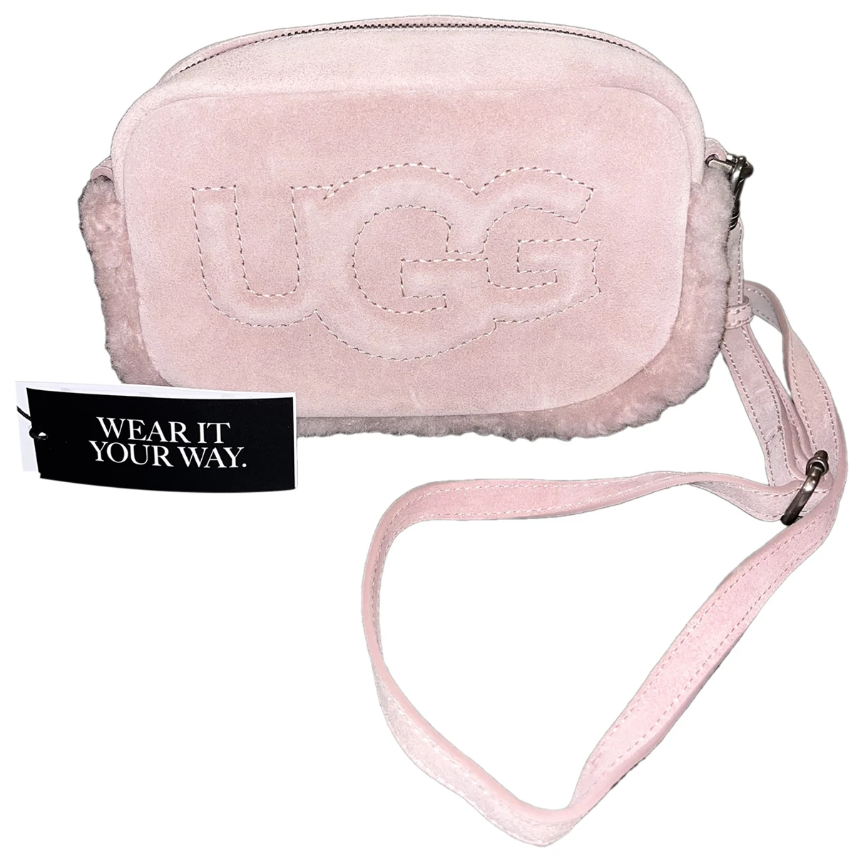 Pre-owned Ugg Leather Clutch Bag In Pink