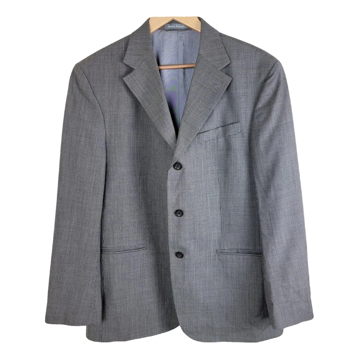Pre-owned Oscar De La Renta Wool Suit In Grey