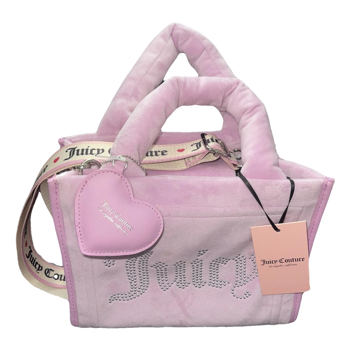 Pre-owned Juicy Couture Velvet Tote In Pink