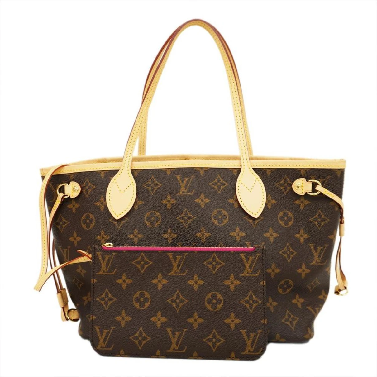 Pre-owned Louis Vuitton Neverfull Cloth Tote In Pink