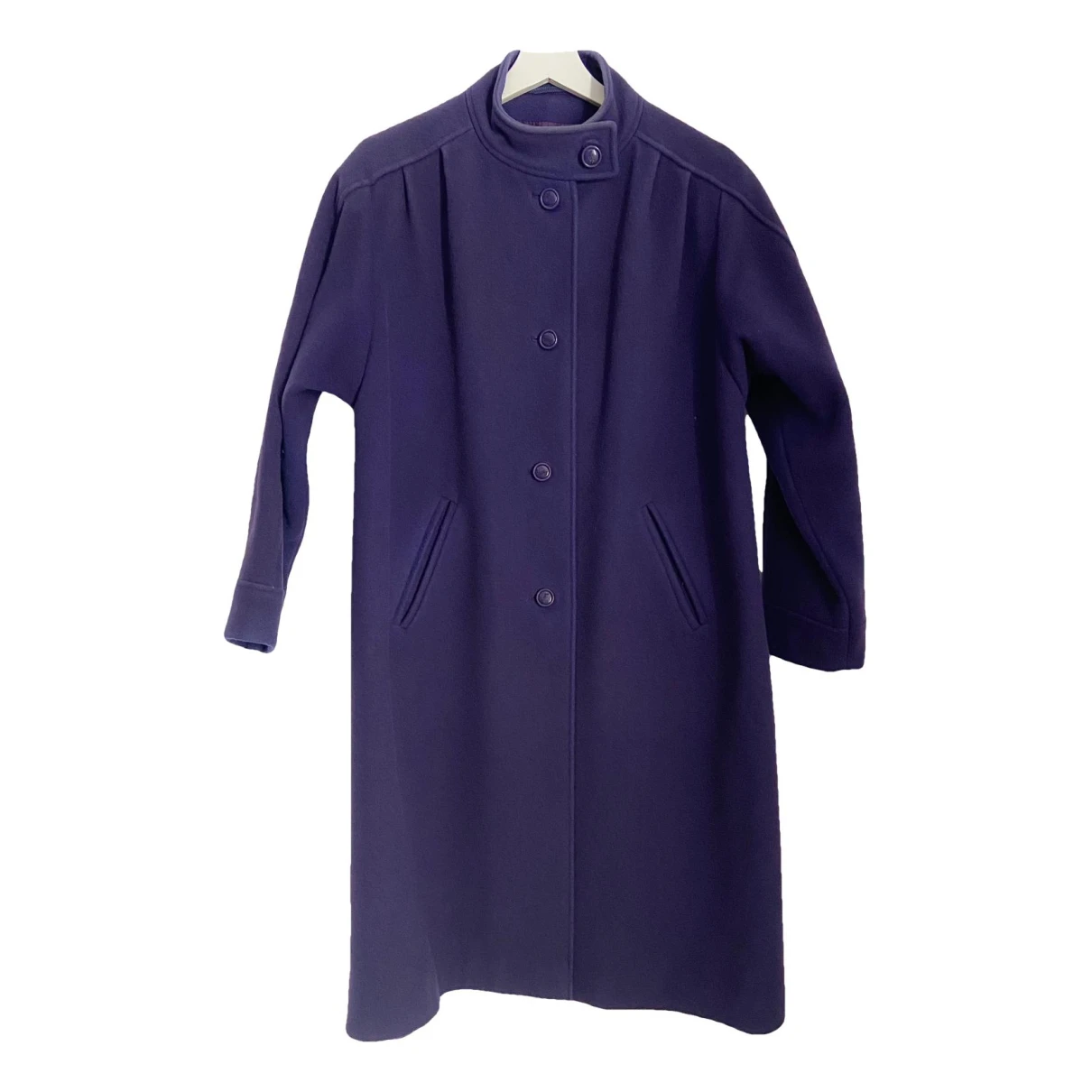 Pre-owned Weill Wool Coat In Purple