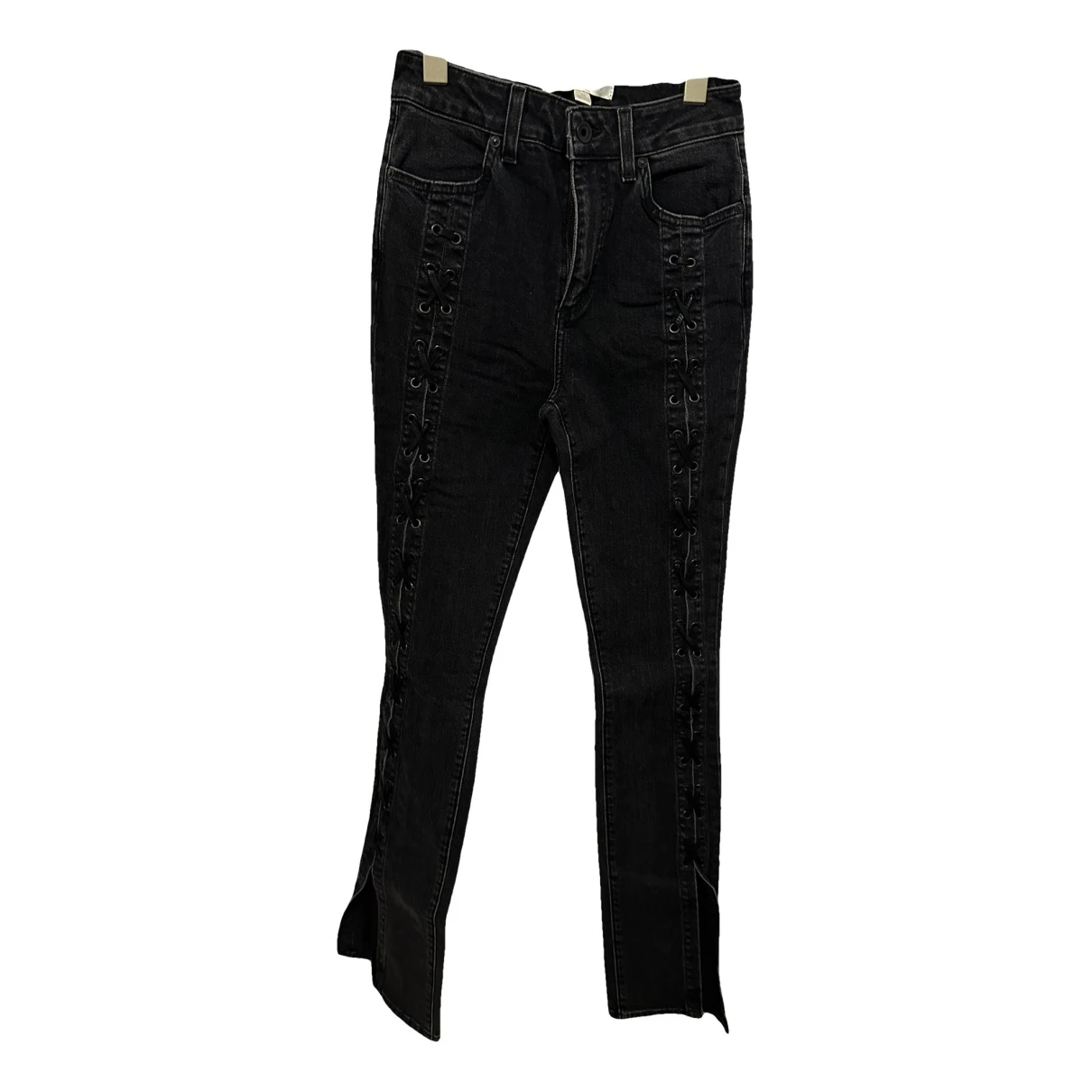 Pre-owned Jonathan Simkhai Slim Jeans In Grey