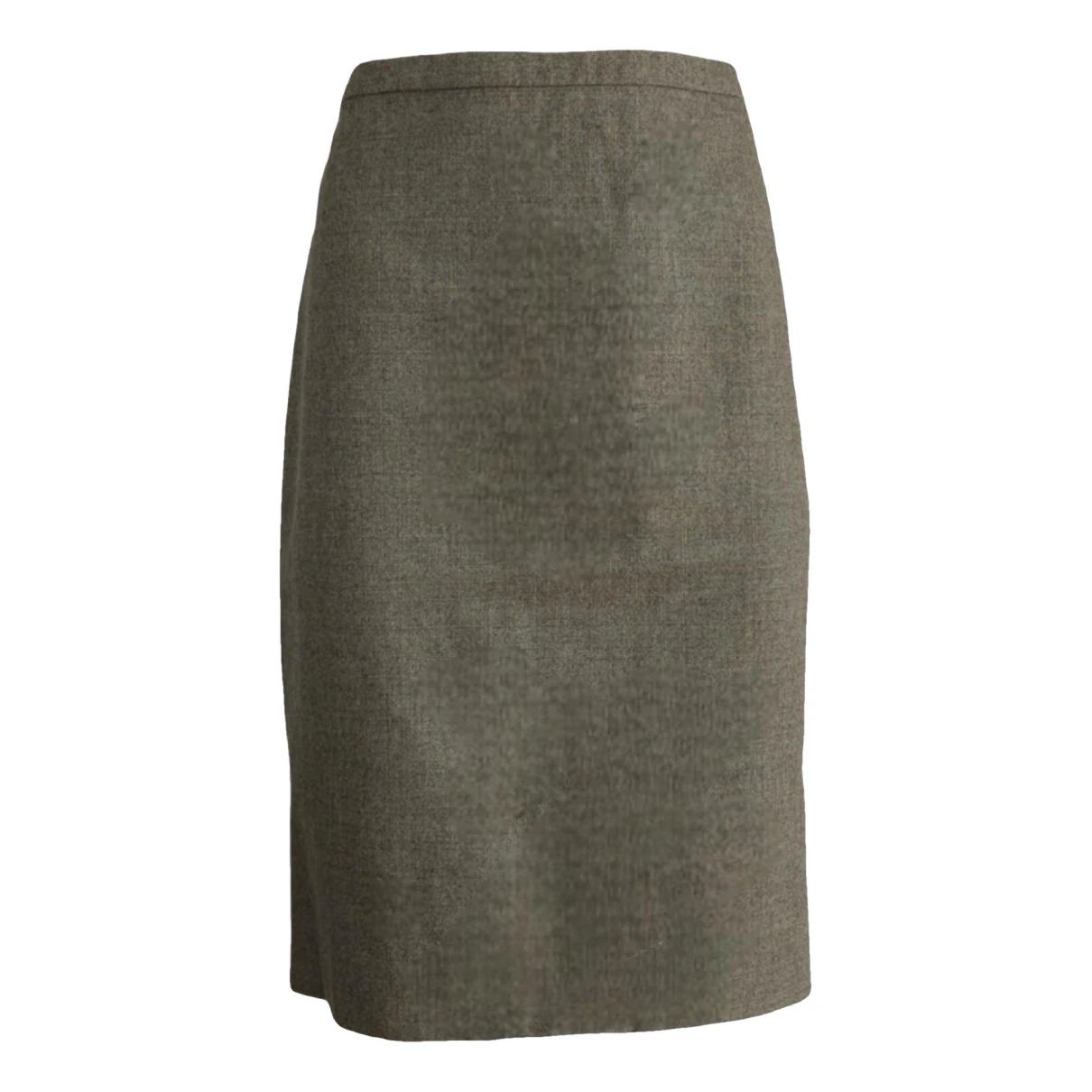 Pre-owned Fendi Wool Mini Skirt In Grey