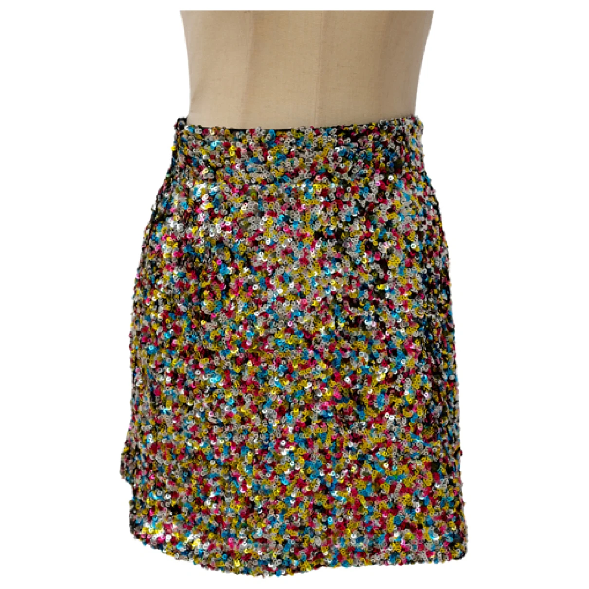 Pre-owned Attico Mini Skirt In Multicolour