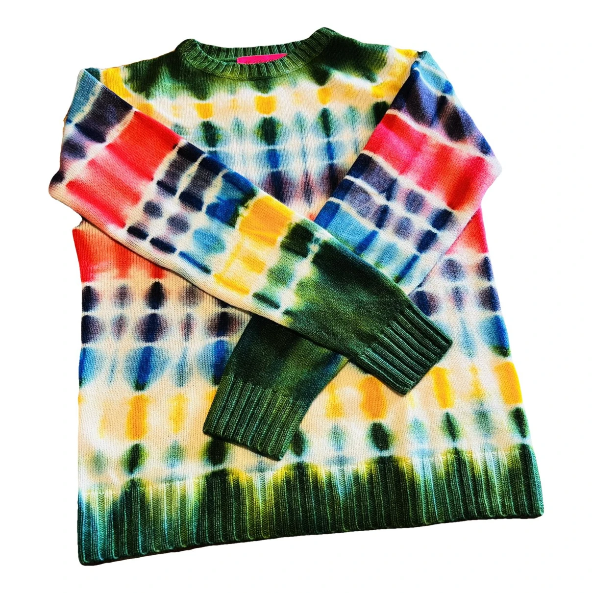 Pre-owned The Elder Statesman Cashmere Sweatshirt In Multicolour