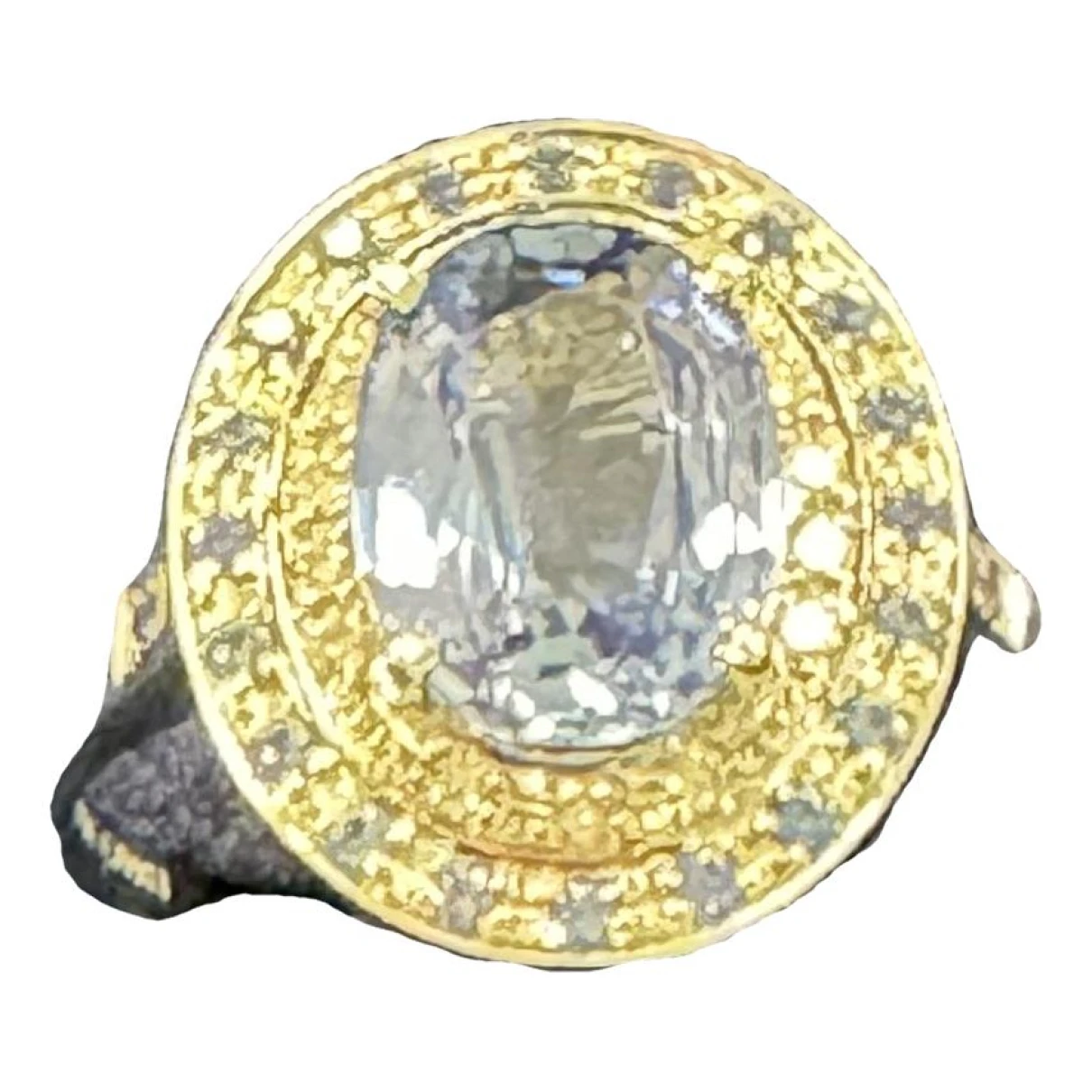 Pre-owned Mauboussin White Gold Ring In Blue