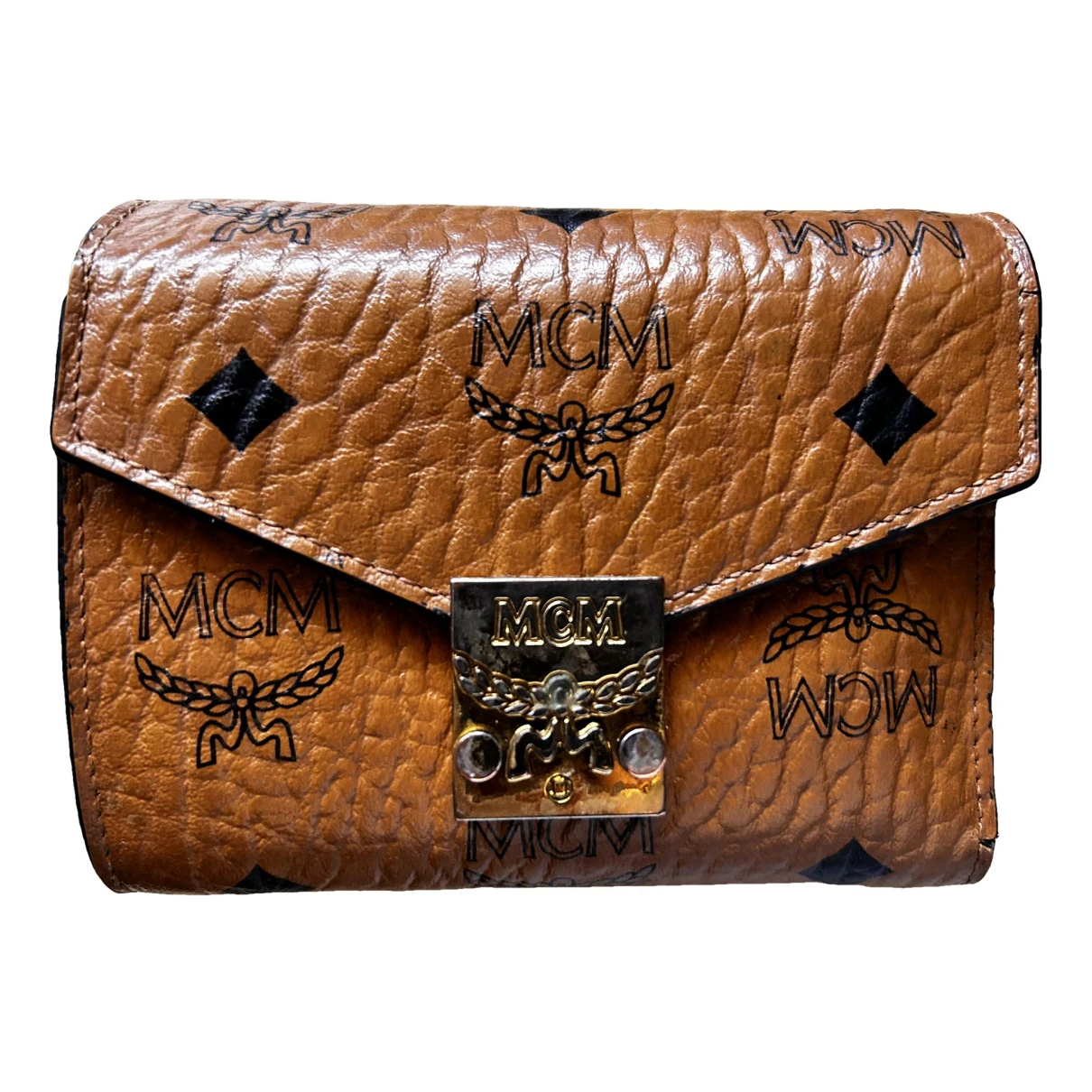 Pre-owned Mcm Leather Purse In Multicolour