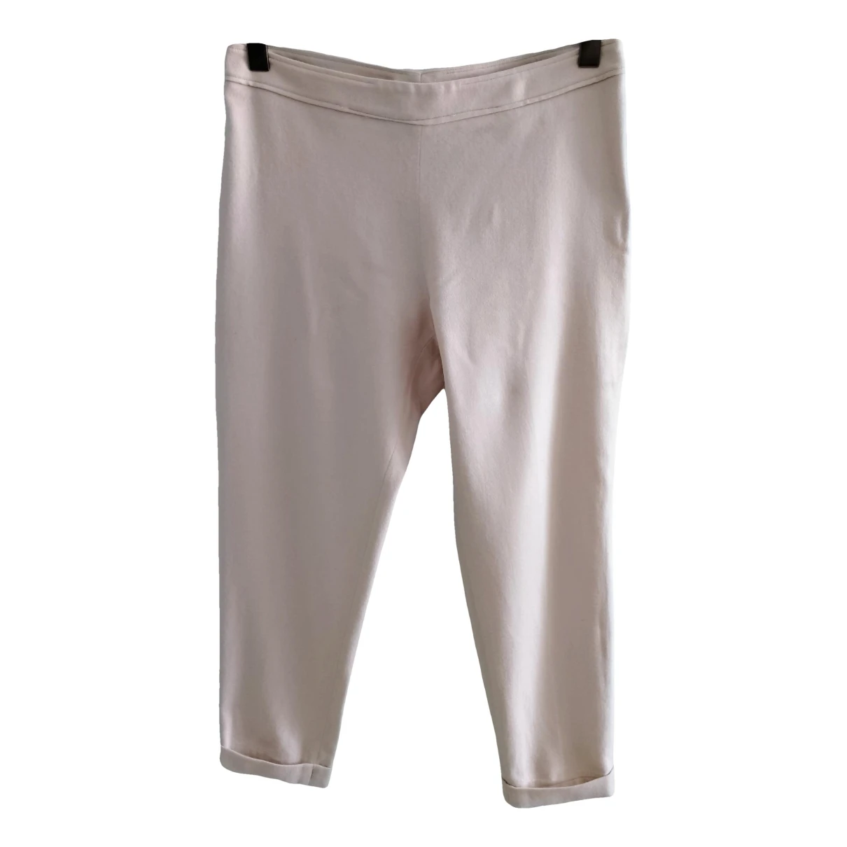Pre-owned Ermanno Scervino Wool Carot Pants In White
