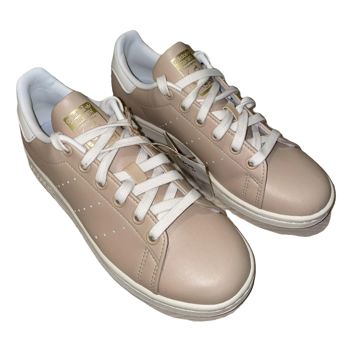 Pre-owned Adidas Originals Stan Smith Patent Leather Trainers In Brown